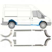 FORD TRANSIT 2000-2013 MITTEL RADLAUF REPARATURBLECH + SCHWELLER REPARATURBLECH / SATZ