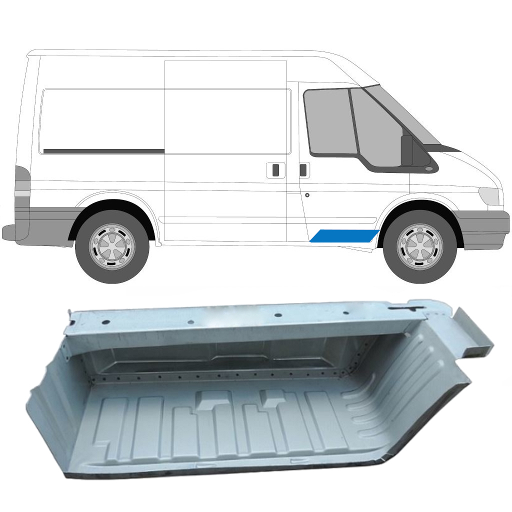 Ford Transit 2000-2013 Vorne Innen Einstiegsbleche / Rechts