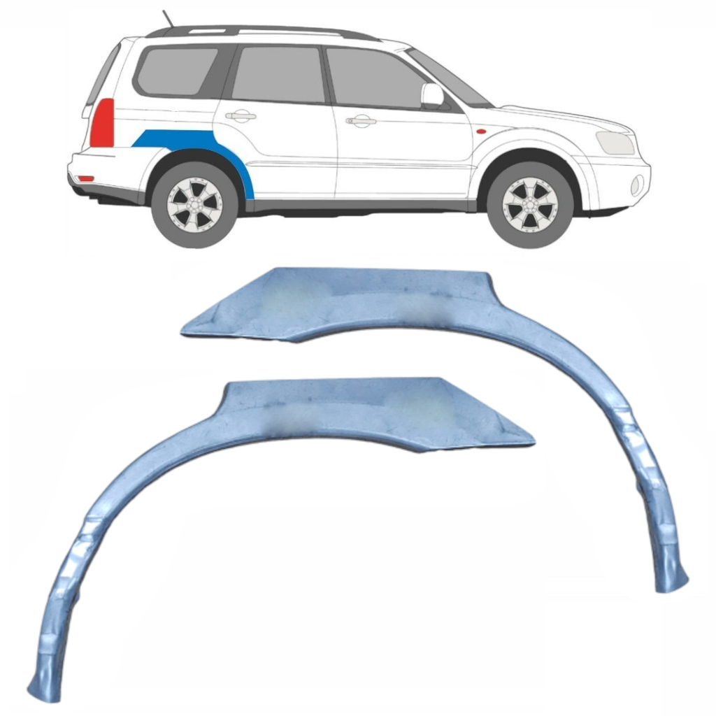 Reparaturblech Kotflügel Hinten Für Subaru Forester Sg 2002-2008 / Links+Rechts / Satz 9209