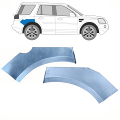 Reparaturblech Kotflügel hinten für Land Rover Freelander 2006-2016 / Links+Rechts / Satz 10658