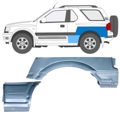 Reparaturblech Kotflügel hinten für Opel Frontera B 1999-2002 / Links / Satz 12838