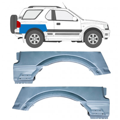 Reparaturblech oberer Teil Kotflügel hinten für Opel Frontera B 1999-2002 / Links / Rechts / Links+Rechts / Satz 12836