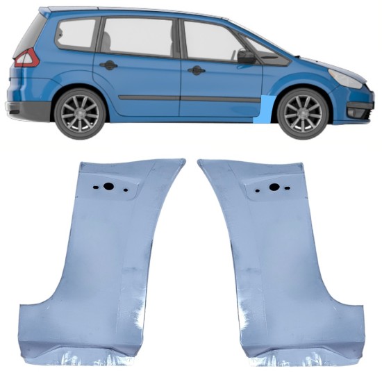Reparaturblech Kotflügel vorne für Ford Galaxy 2006-2015 / Links+Rechts 16180