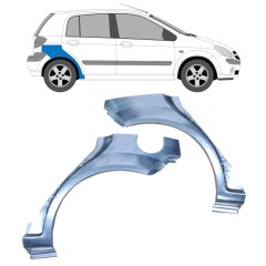 Reparaturblech Kotflügel hinten für Hyundai Getz 2002-2010 / Links+Rechts / Satz 10531