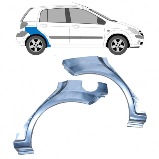 HYUNDAI GETZ 2002-2010 5 TÜR RADLAUF REPARATURBLECH / SATZ