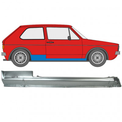 VW GOLF 1 1974- 3 TÜR SCHWELLER REPARATURBLECH / RECHTS