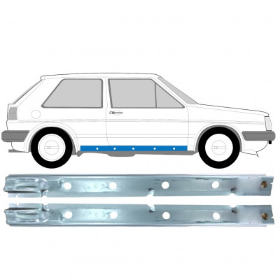 VW GOLF 2 1982-1992 INNEN SCHWELLER REPARATURBLECH / SATZ