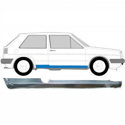 VW GOLF 2 1982- 3 TÜR SCHWELLER REPARATURBLECH / RECHTS
