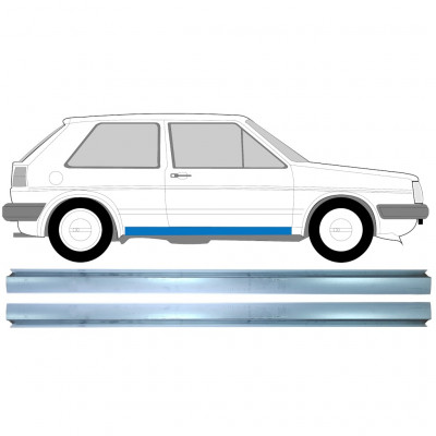 VW GOLF 2 1982-1992 SCHWELLER REPARATURBLECH / RECHTS = LINKS / SATZ