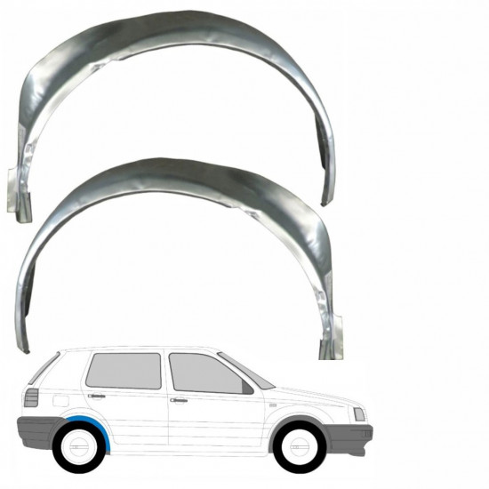 VW GOLF 3 1991-1998 HINTEN INNEN RADLAUF REPARATURBLECH / SATZ