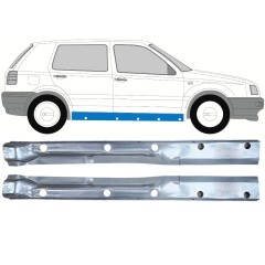 Reparaturblech Innen-Schweller für Volkswagen Golf 3 1991-1998 / Links+Rechts / Satz 12509