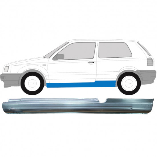 VW GOLF 3 1991- 3 TÜR SCHWELLER REPARATURBLECH / LINKS