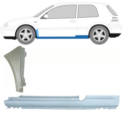 Voll schweller + Reparaturblech Kotflügel vorne für Volkswagen Golf 4 1997-2006 / Links / Satz 8732