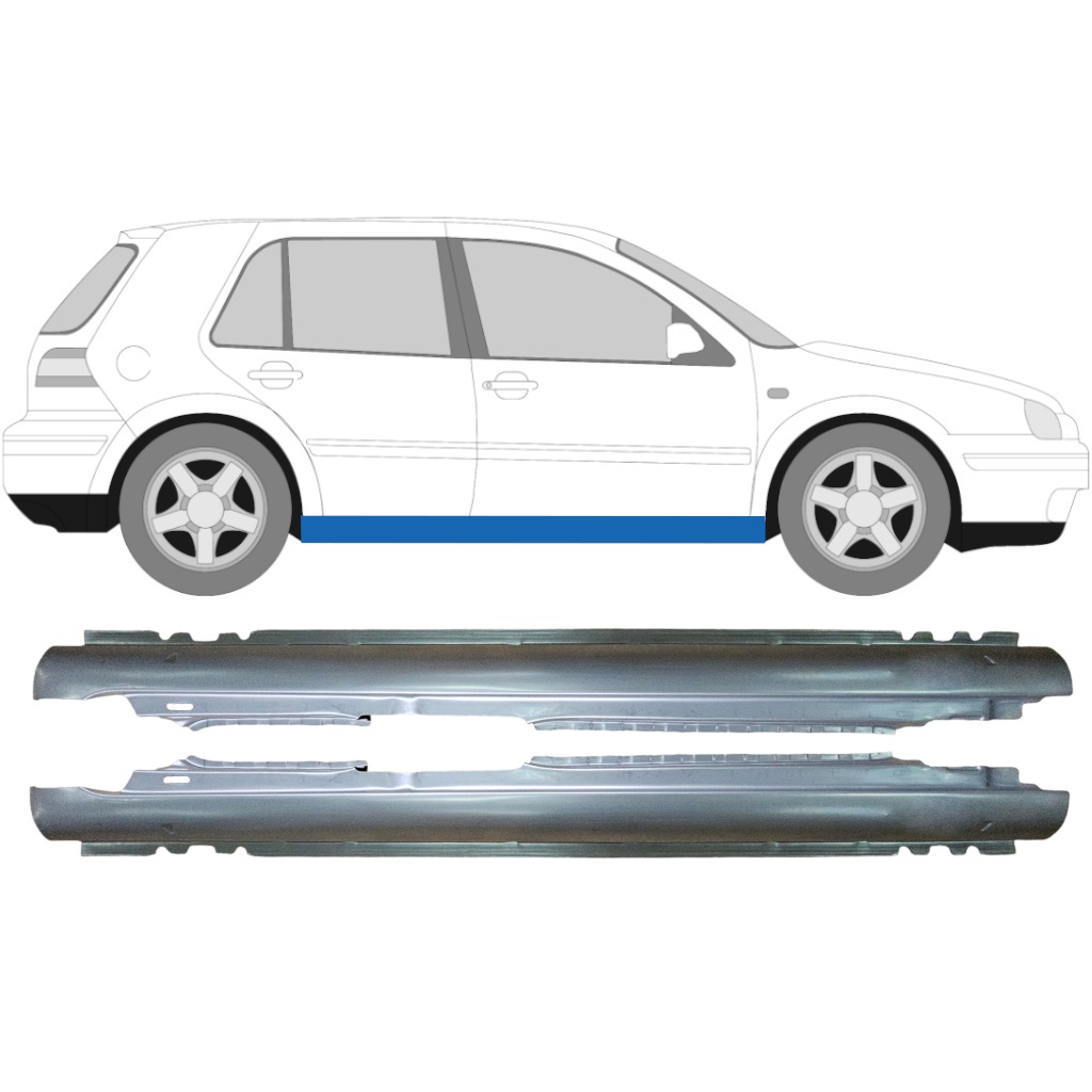 Voll Schweller Für Volkswagen Golf 4 1997-2006 / Links+Rechts / Satz 9243