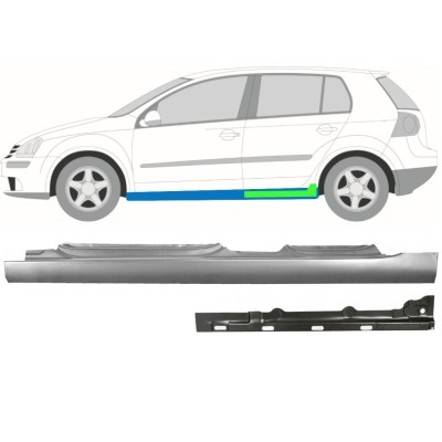 Reparaturblech innen + außen Schweller für Volkswagen Golf 5 2003-2009 / Links / Satz 11139