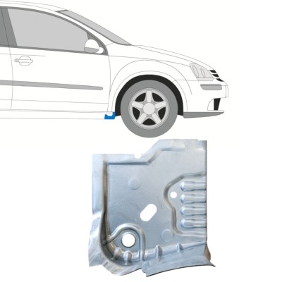 Schweller-Reparaturblech unter der Tür für Volkswagen Golf 5 2003-2009 / Rechts 14906