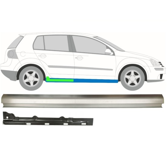 Reparaturblech innen + außen Schweller für Volkswagen Golf 5 2003-2009 / Rechts / Satz 11708