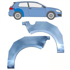 Reparaturblech Kotflügel hinten für Volkswagen Golf 6 2008-2013 / Links+Rechts / Satz 10071