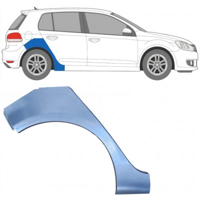 VW GOLF 6 2008-2014 5 TÜR RADLAUF REPARATURBLECH / RECHTS