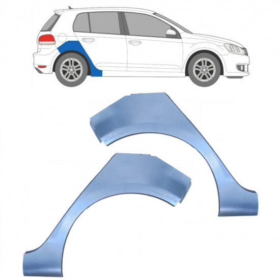 VW GOLF 6 2008-2014 5 TÜR RADLAUF REPARATURBLECH / SATZ