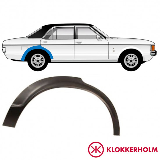 FORD GRANADA 1972-1977 RADLAUF REPARATURBLECH / RECHTS