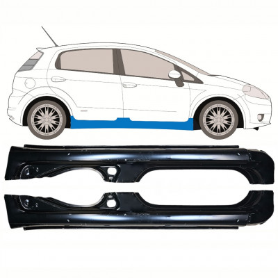 FIAT PUNTO / GRANDE / EVO 2005-2018 SCHWELLER REPARATURBLECH / SATZ