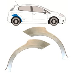 Reparaturblech Kotflügel hinten für Fiat Grande Punto Evo 2005- / Links+Rechts / Satz 14761