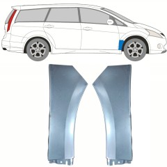 Reparaturblech Kotflügel vorne für Mitsubishi Grandis 2004-2011 / Links+Rechts / Satz 10392
