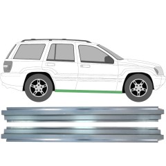 Reparaturblech Innen-Schweller für Jeep Grand Cherokee 1998-2005 / Links = Rechts (symmetrisch) / Satz 9545