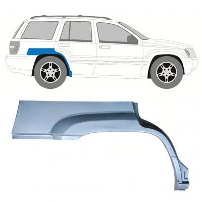 JEEP GRAND CHEROKEE 1998-2005 RADLAUF REPARATURBLECH / RECHTS