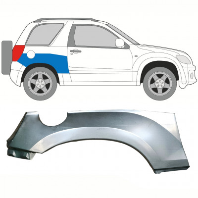 SUZUKI GRAND VITARA 2005-2012 RADLAUF REPARATURBLECH / OBEN RAD / RECHTS