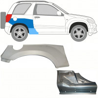 SUZUKI GRAND VITARA 2005-2012 RADLAUF REPARATURBLECH + SCHWELLER REPARATURBLECH / SATZ / RECHTS