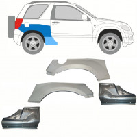 SUZUKI GRAND VITARA 2005-2012 RADLAUF REPARATURBLECH + SCHWELLER REPARATURBLECH / SATZ / LINKS + RECHTS