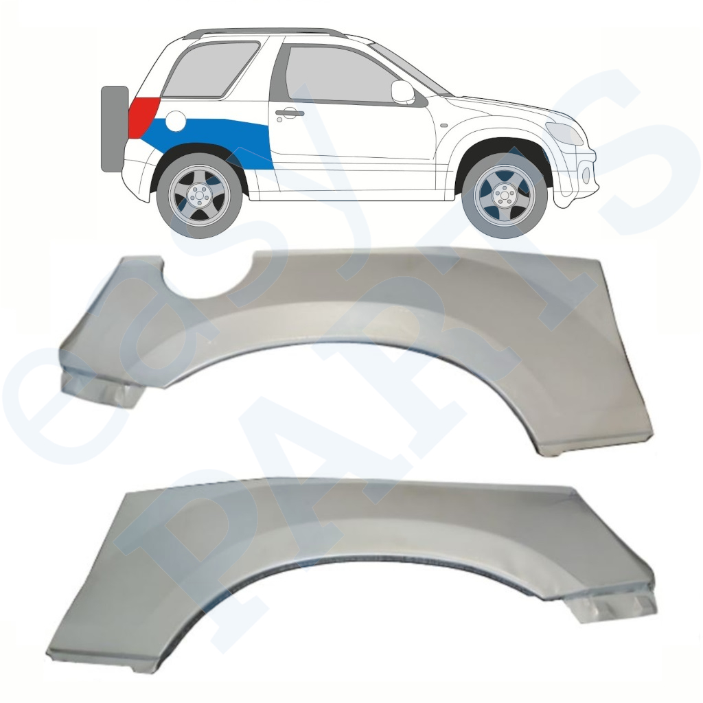 SUZUKI GRAND VITARA 2005-2012 RADLAUF REPARATURBLECH / OBEN RAD / SATZ