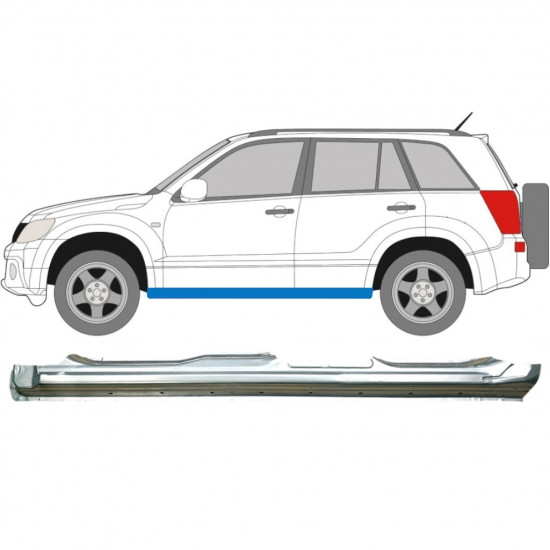 SUZUKI GRAND VITARA 2005-2012 VOLL SCHWELLER REPARATURBLECH / LINKS