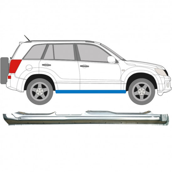 SUZUKI GRAND VITARA 2005-2012 VOLL SCHWELLER REPARATURBLECH / RECHTS