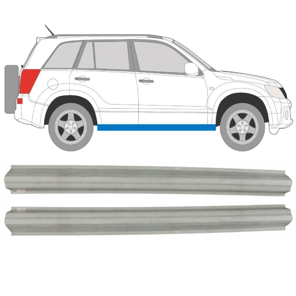 SUZUKI GRAND VITARA 2005-2012 SCHWELLER REPARATURBLECH / RECHTS + LINKS / SATZ