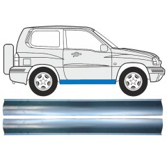 Reparaturblech Schweller für Suzuki Grand Vitara 1997-2005 / Links = Rechts (symmetrisch) / Satz 9889