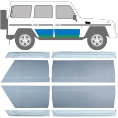 Reparaturblech innen + außen vorderer + hinterer Tür für Mercedes G-Class W460 W461 W463 1979-2017 / Links+Rechts / Satz 9471