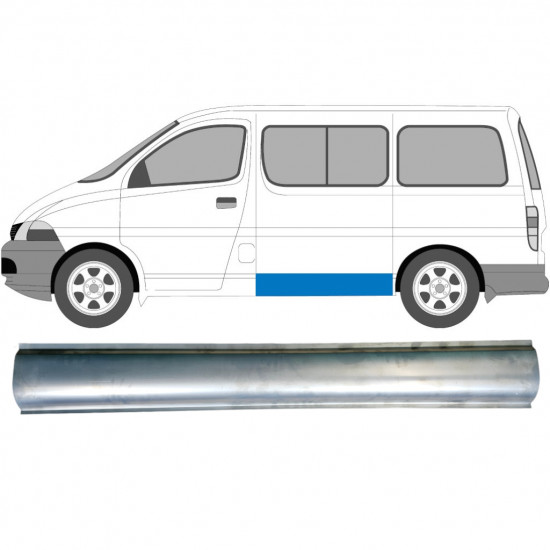 TOYOTA HIACE 1995-2006 SEITE REPARATURBLECH / LINKS