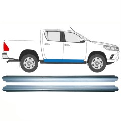 Reparaturblech Schweller für Toyota Hilux 2015- / Links = Rechts (symmetrisch) / Satz 10140