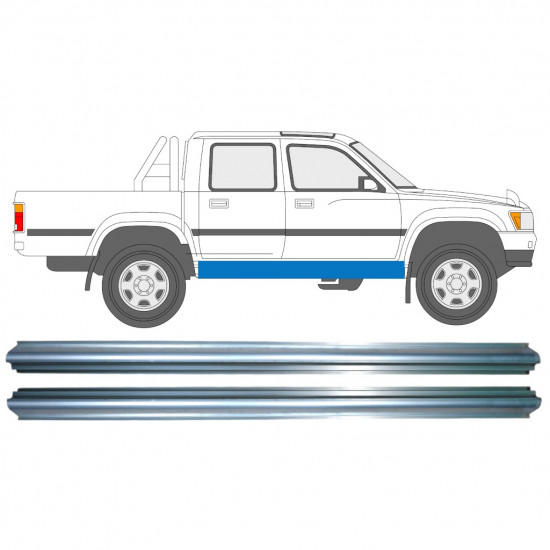 TOYOTA HILUX 1988-2001 SCHWELLER REPARATURBLECH / RECHTS = LINKS / SATZ