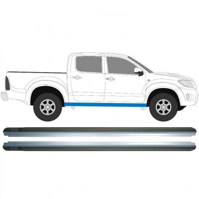 TOYOTA HILUX 2005-2015 SCHWELLER REPARATURBLECH / RECHTS = LINKS / SATZ