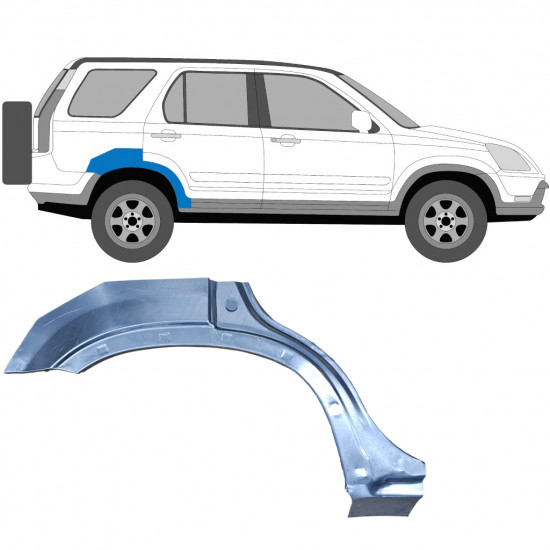 HONDA CRV 2002-2006 RADLAUF REPARATURBLECH / RECHTS