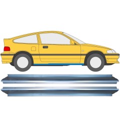 Reparaturblech Schweller für Honda CRX 1987-1992 / Links+Rechts / Satz 9302