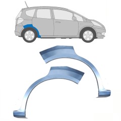Reparaturblech Kotflügel hinten für Honda Jazz 2008-2015 / Links+Rechts / Satz 10297