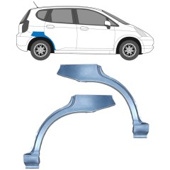 Reparaturblech Kotflügel hinten für Honda Jazz 2002-2008 / Links+Rechts / Satz 9195