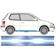 Reparaturblech Schweller für Honda Logo 1996-2001 / Links = Rechts (symmetrisch) / Satz 10948