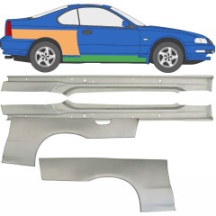 Voll schweller + hinten Kotflügel Reparaturblech für Honda Prelude 1992-1997 / Links+Rechts / Satz 9534