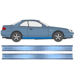 Reparaturblech Schweller für Honda Prelude 1996-2001 / Links = Rechts (symmetrisch) / Satz 9677